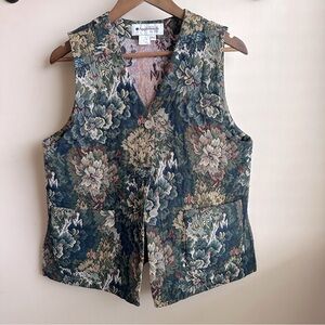 Vintage Floral Cotton Cottagecore Vest